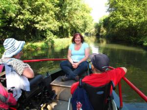 On the bow of the Rebecca